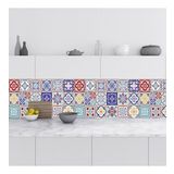 Mutfak Tezgah Arası Folyo Fayans Kaplama Folyosu Türk Fayans Desen 60x100 Cm