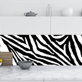 Mutfak Tezgah Arası Folyo Fayans Kaplama Folyosu Zebra Desen 60 x 100