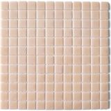 Mutfak Tezgah Arası, Havuz, Banyo, Sauna, Spa, Iç ve Dekorasyonda Tüm Yüzeyler Için, 25X25 mm A. Yavruağzı 31.5X31.5 cm. Cam Mozaik. ( 1 M2 Fiyatıdır )