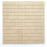 Mutfak Tezgah Arası, Havuz, Banyo, Sauna, Spa, Iç ve Dış Dekorasyonda Tüm Yüzeyler Için, 23X23MM. Krem Renk, 30X30CM. Fileli Kristal Mozaik.