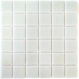 Mutfak Tezgah Arası, Havuz, Banyo, Sauna, Spa, Iç ve Dış Dekorasyonda Tüm Yüzeyler Için, 50X50MM. Beyaz, 31.5X31.5CM. Fileli Cam Mozaik. (10 File Karo = 1 M2 Fiyatıdır )