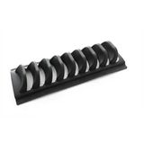 Mutfak Tezgah Üstü / Dolap İçi Plastik Tabaklık - Tabak Düzenleyici Organizer (35X14 Cm - Siyah)