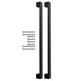 Mutfak ve Banyo Dolabı Kapakları ve Çekmeceler için Kalın Metal Kulp Paslanmaz Alüminyum Mobilya Dolap Kulbu 320mm Mat Siyah 2 Adet