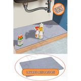 Mutfak ve Banyo Dolabı Lavabo Musluk Altı Su Emici Matı Su Önleyici Mat Paspas Gri 50x80 cm