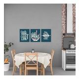 Mutfak Yazısı Good Food Good Life Ahşap Dekoratif Duvar Süsü