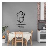 Mutfak Yazısı Master Chef Ahşap Dekoratif Duvar Süsü