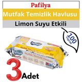 Mutfak Yüzey Temizlik Havlusu L Limon Kokulu L Çok Amaçlı L 3*100