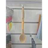 Mutfakçım Bambu Silikon Servis Kaşığı - Bej