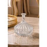 Mutfiko Premium Kristal Görünümlü Kapaklı Cam Şekerlik 235 ML – Dekoratif Lokumluk & Çikolatalık Sunumluk