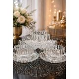 Mutfiko Royal Lotus Premium 12 Parça Kristal Cam Çerez, Tatlı ve Ikram Sunum Seti - 12 Adet