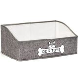 Mutiearo Köpek Oyuncak Sepeti Büyük, Köpek Grafikli Köpek Oyuncak Kutusu, Köpek Oyuncaklarını Saklamak için Kullanılır, Köpek Malzemeleri, Köpek Maması (Siyah)