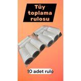Mutkin 10 Adet Yedek Tüy Toplayıcı Rulo Kedi Köpek Tüyü veya tüy-toz Toplayıcı Yapışkanlı Yedek Rulo
