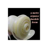Mutkin 9 m Organze Kurdela – Hediye Paketlemelerin -Çiçek yapımı-hobi işleriniz -DIY-Krem