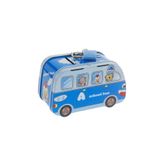 mutlu adım 1 Adet 11x6cm Metal Kumbara Kutu Otobüs