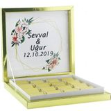 Mutlu Adım Isim Etiketli Söz Nişan Madlen Çikolatası 48 Adet - 350 gr