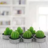 Mutlu Adım Kaktüs Tealight 6 Adet Mum