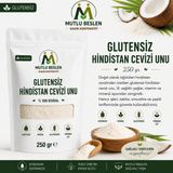 Mutlu Beslen Kooperatifi Glutensiz Hindistan Cevizi Unu 250 G Sağlıklı Beslenme İçin Özel Ürün - 250 gr