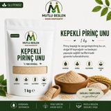 Mutlu Beslen Kooperatifi Kepekli Pirinç Unu Glutensiz 1000 gr - 1 kg