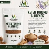 Mutlu Beslen Kooperatifi Keten Tohumu Glutensiz 250 G - 250 gr