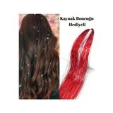 Mutlu Bi Dünya Kaynak Boncuğu Hediyeli Hair Tinsel Gelin Teli Saç Simi Aksesuarı