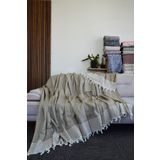 Mutlu Çeyiz Maksi Pamuklu 170x220 Cm Kahverengi Kanepe Çekyat Örtüsü Çok Amaçlı Kaymaz Terletmez Koltuk Örtüsü
