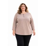 Mutlu City Büyük Beden Anne Penye Bluz 405