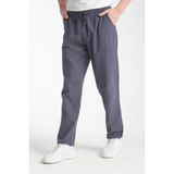 Mutlu City Erkek Ham Bez Lastikli Yüksek Bel Rahat Kalıp Pamuk Eşofman Alt Pantolon Alt Giyim 2188 - 2XL - Koyu Gri - 33