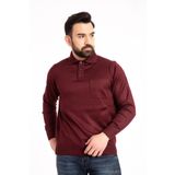 Mutlu City Erkek İnce Yün Triko Örgü Regular Kalıp Polo Yaka Baba Kazak Bluz 5015