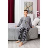 Mutlu City Yeni Sezon Sonbahar/kış Erkek Çocuk Skate Desenli Polar Pijama Takımı 4515 - Gri - 7 - 8 Yaş