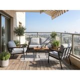 Mutlu Dekor (Renk Açık Gri) Bahçe Takımı, Balkon Takımı, Dış Mekan, Iç Mekan Oturma Takımı Koltuk Takımı 2+1+1+ Sehpası Dahil