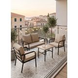 Mutlu Dekor (Renk Açık Kapicino) Bahçe Takımı, Balkon Takımı, Dış Mekan, Iç Mekan Oturma Takımı Koltuk Takımı 2+1+1+ Sehpası Dahil