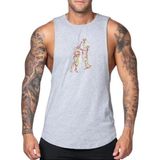 Mutlu Gym Fitness Gym Tank Top Sporcu Atleti (Basket) - 2XL - Gri