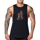 Mutlu Gym Fitness Gym Tank Top Sporcu Atleti (Basket) - Siyah
