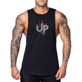 Mutlu Gym Fitness Gym Tank Top Vücut Geliştirme Sporcu Antrenman Atleti - XL - Siyah