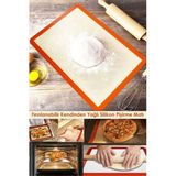 Mutlu Home Silpat Silikon Yanmaz Yapışmaz Pişirme Matı 40X30 cm