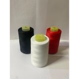 Mutlu İplik 3'lü Set Dikiş İpliği 120 No 5000M Polyester Siyah Beyaz Kırmızı Renk Seçenekleri