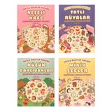 Mutlu Kalpler Kulübü Çıkartmalı Boyama Kitabım Set (4 Kitap)