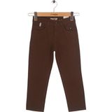 Mutlu Kids Erkek Çocuk Gabardin Pantolon Kahverengi %98 Pamuk Günlük Kullanım İçin Regular Kalıp - 3 Yaş