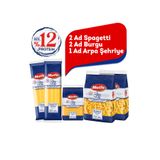 Mutlu Makarna Karma Kutu 500gr Makarnalar / Spagetti - Burgu - Arpa Şehriye / Toplam 5 Adet