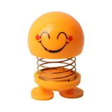Mutlu Olan Emoji Smile Zıp Zıp Kafa 8 Cm Araba Torpido Süsü Masaüstü Dekoratif Figür Pasta Süsü Emoji