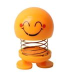Mutlu Olan Emoji Smile Zıp Zıp Kafa 8 cm Araba Torpido Süsü Masaüstü Dekoratif Figür Pasta Süsü