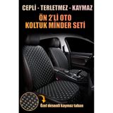 mutlu oto aksesuar Araba Koltuk Minderi Kumaş Siyah-beyaz Nakışlıön Ikili TYC3S2AZ4N172409830962189