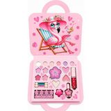 Mutlu Oyuncaklar Pembe Flamingo Çocuk Makyaj Seti — Far, Dudak Parlatıcısı, Oje ve Aksesuarlar 🎀🦩