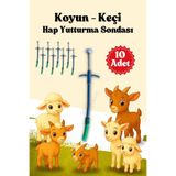mutlu tavukçuluk 10 Adet Hap Plastik Hap Yutturma Sondası Küçükbaş Koyun İlaç Yuturma Enjektörü Keçi Kuzu Oğlak Koç