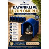 MUTLU TAVUKÇULUK 5 Adet Güvercin Folluğu Plastik Duvara Asılabilir Güvercin Yuvası Kümes Folluk