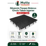 MUTLU TAVUKÇULUK Güvercin Tavşan Bıldırcın Civciv Taban Izgarası 50x50 cm 1 Adet Plastik Kümes Kafes Yer Izgarası
