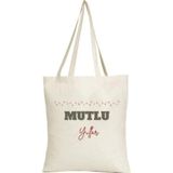 Mutlu Yıllar Tasarımlı Bez Çanta – Yeni Yıl Temalı Hediyelik Omuz Çantası