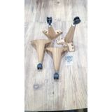 MUTLUALIŞVERİŞMERKEZİ Tekerlekli Sihirli Sehpa Masa Ayağı 360 Derece Dönebilen 20 Cm 4 Adet Söğüt. Vida Hediyeli!!!