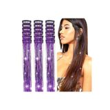 MutluBiDünya Çıtçıtlı Hair Tinsel Gelin Teli Saç Simi, Mor, Kadın