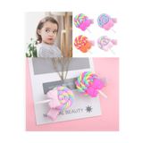MutluBiDünya Lily Lolipop Pens Toka, Fuşya, Çocuk, Bir Çift